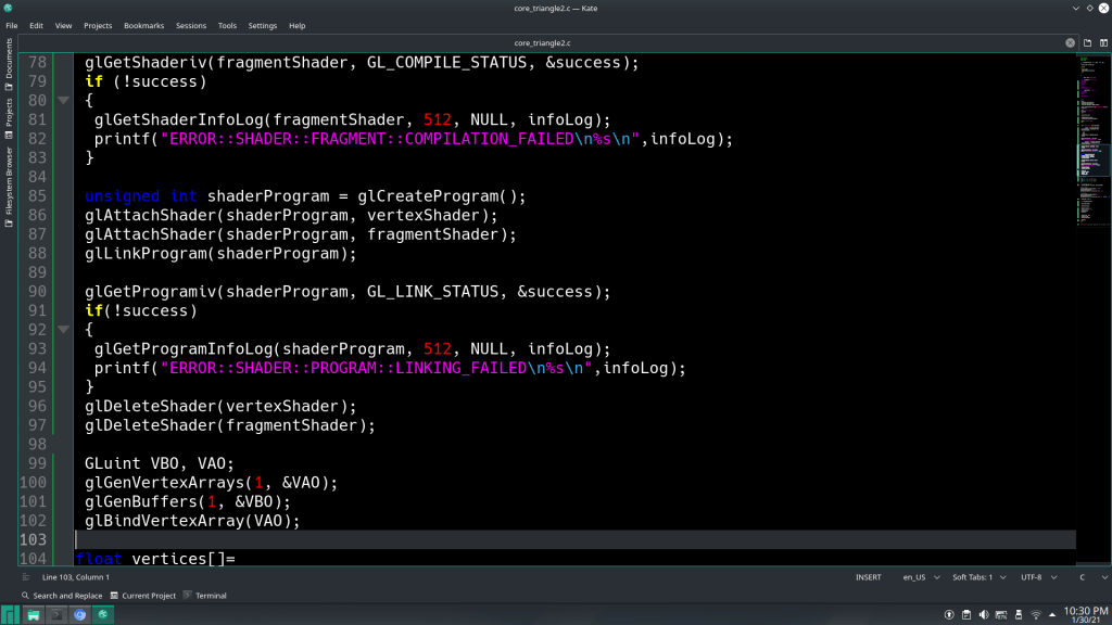 Modern OpenGL example – Chastity White Rose