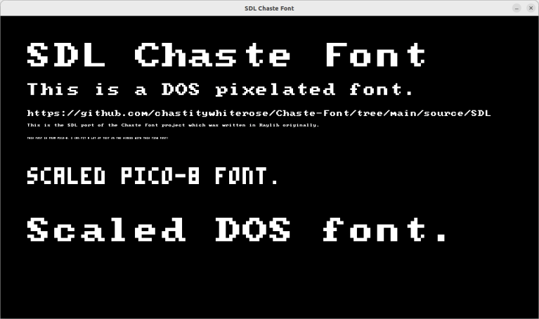 SDL Chaste Font – Chastity White Rose